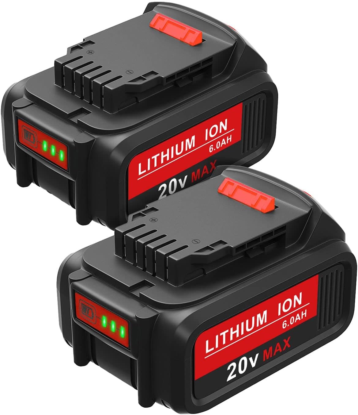 TeenPower Replacement for Dewalt 20V Battery Compatible with Dewalt Battery 2/pk DCB205 DCB206 DCB204 DCB180 DCB200 DCB203 DCB201