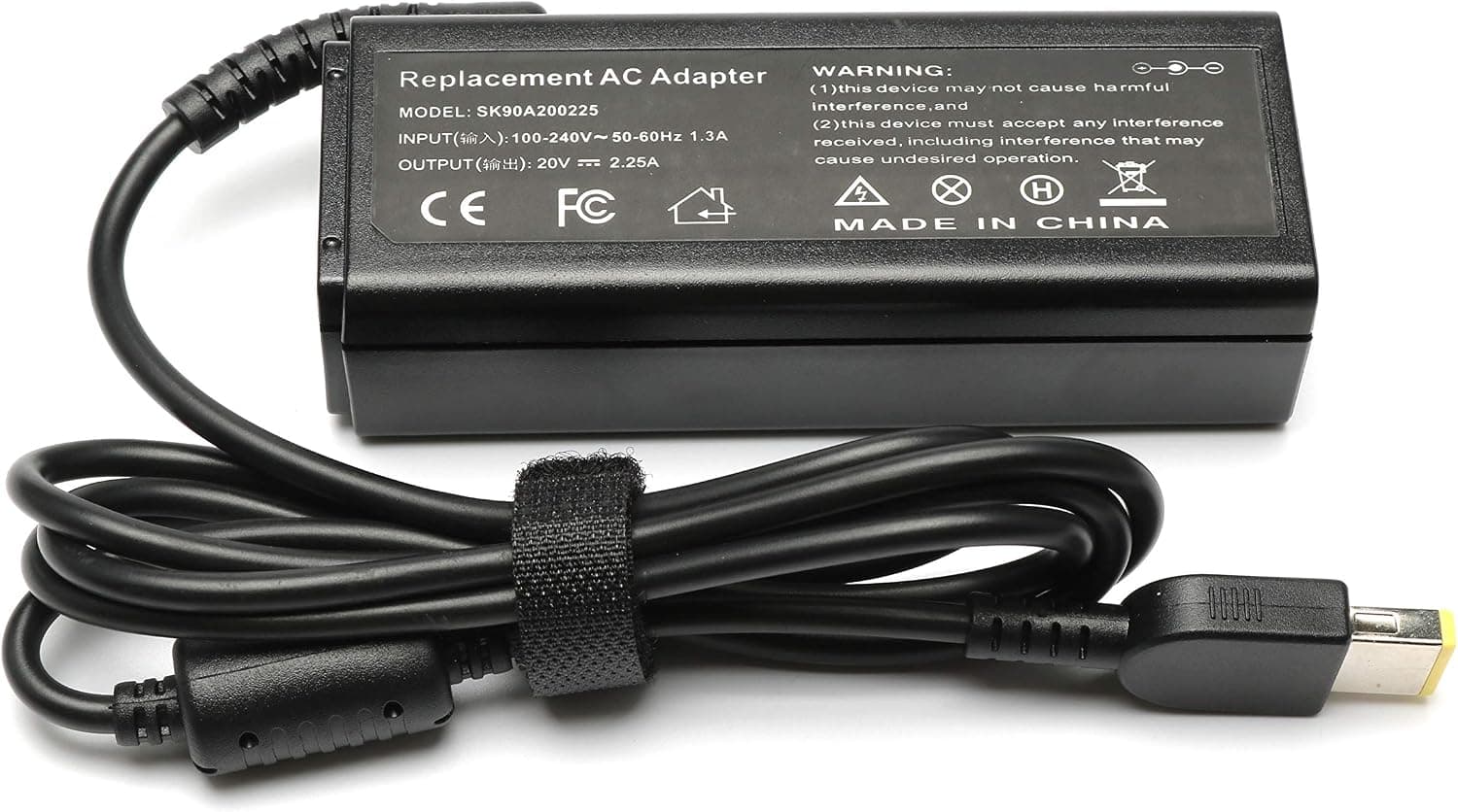YTech 20v 2.25a 45w 0C19880 Ac Adapte Laptop Charger Replacement for Lenovo ADLX45NCC2A ADLX45NLC2A ADLX45NLC3A ADLX45NLC3, IdeaPad Flex 2 3 G40 G50 S21 S210,Yoga 2 11 11S