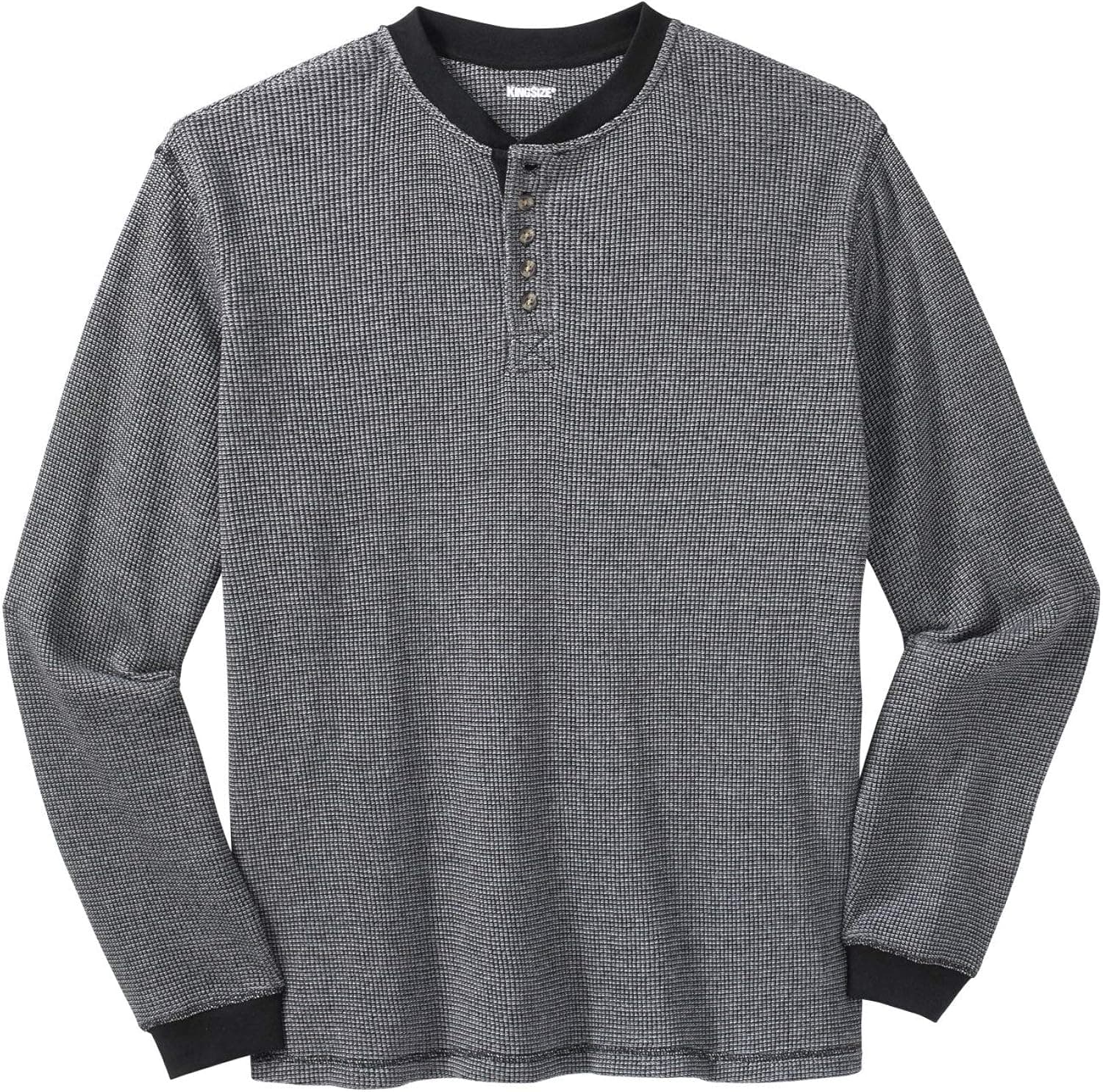 KingSize Men's Big & Tall Waffle-Knit Thermal Waffle Henley Tee Long Underwear Top