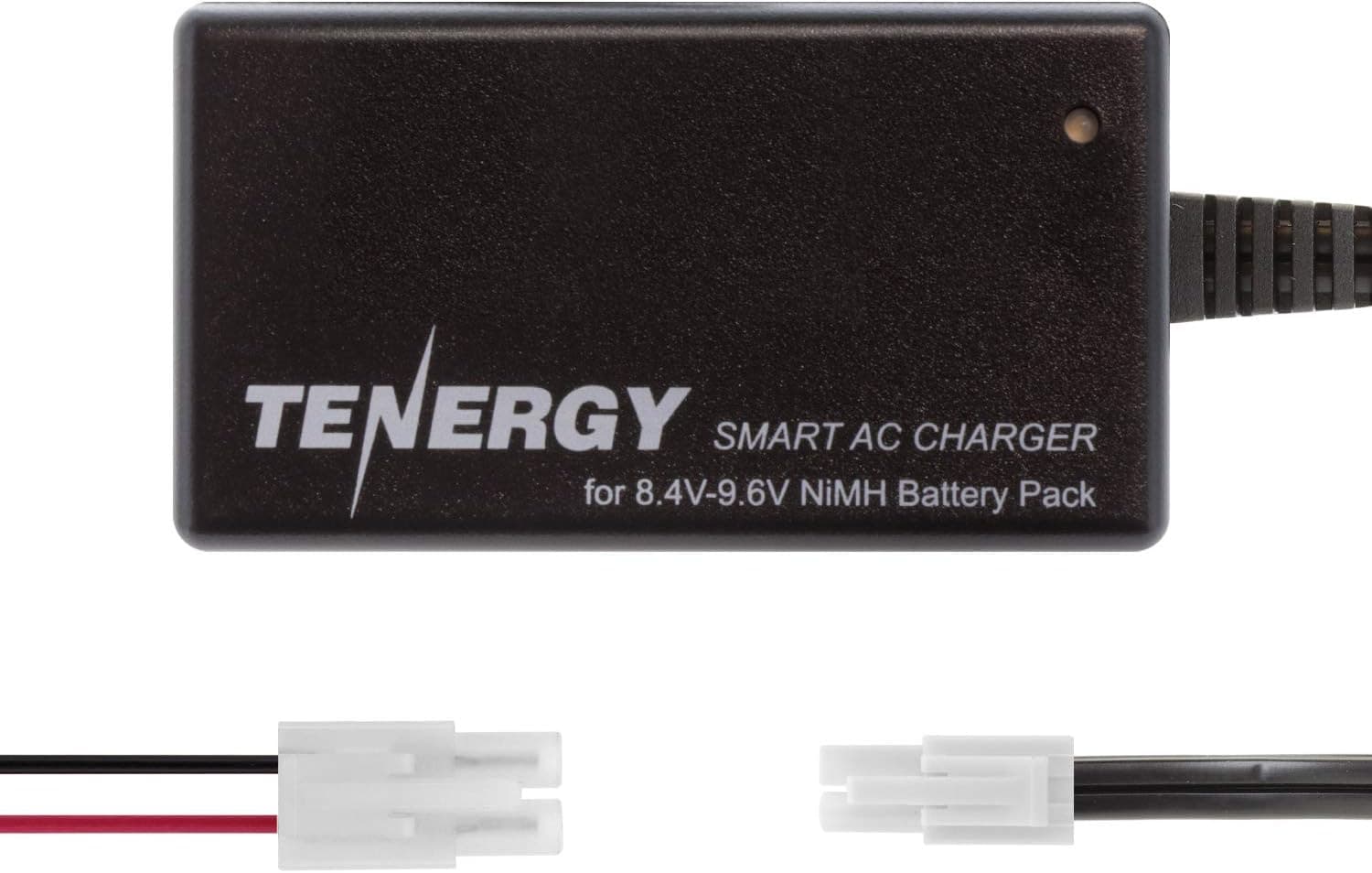 Tenergy Smart Charger for 8.4V-9.6V NiMH Battery Packs, NiMH Battery Charger for Airsoft Guns, RC Cars, RC Airplanes with Mini Tamiya/Standard Tamiya Connector