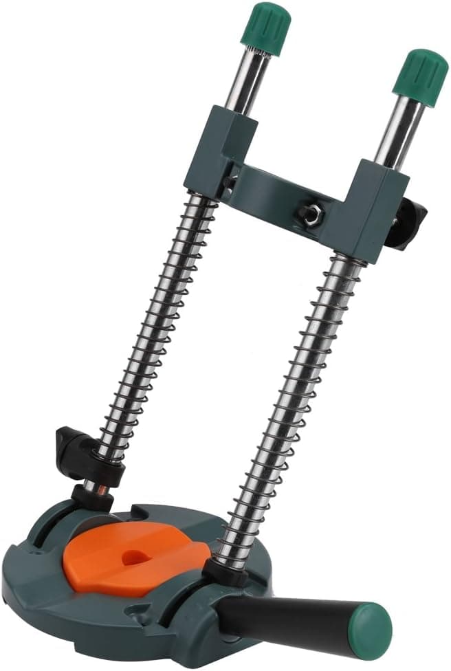 Drill Stand, Angle Adjustable Electric Drill Guide Stand Positioning Bracket for Drill Workbench Repair Woodworking Tool, Drill Not Included