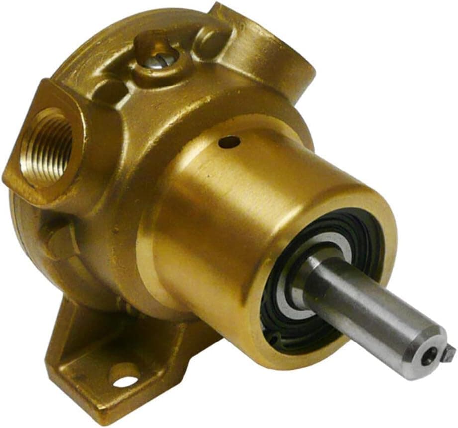 Jabsco 2620 Series Bronze Pedestal Marine Flexible Impeller Pump, 3/8 inch NPT 45 Degree Angle Ports