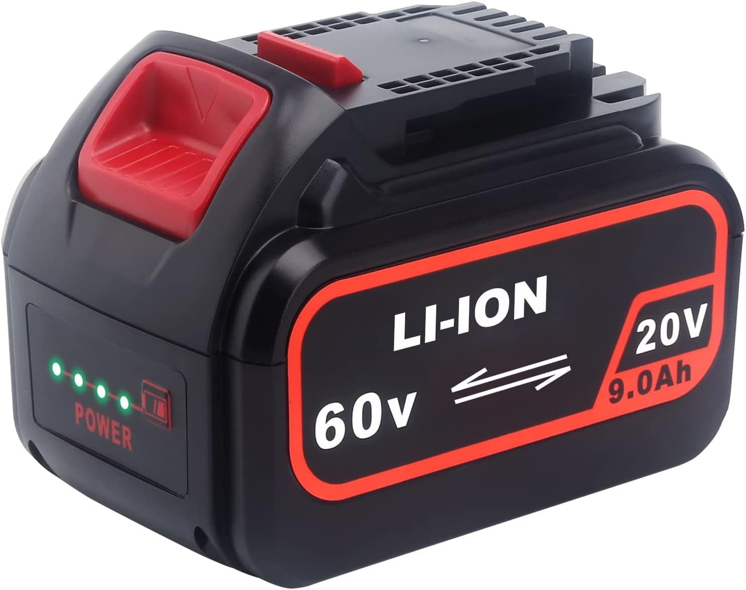 Biswaye 9.0Ah Battery DCB609 Replacement for DEWALT 20V/60V 120V MAX XR Lithium-Ion Battery DCB606 DCB609 DCB612 DCB203 DCB204 DCB207 DCB206 DCB201