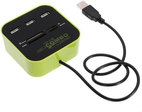 All in One Multi-card Reader with 3 USB 2.0 Ports Hub Combo Micro Sd/mmc/m2/ms