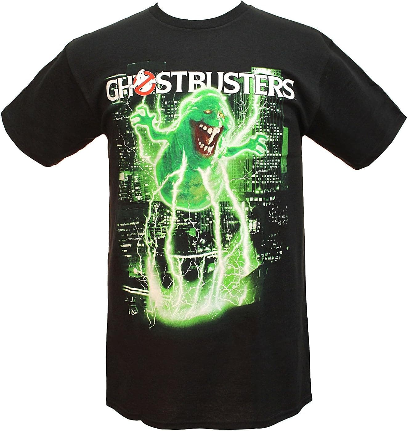 Ghostbusters Slimed Adult T-Shirt (S, Black)