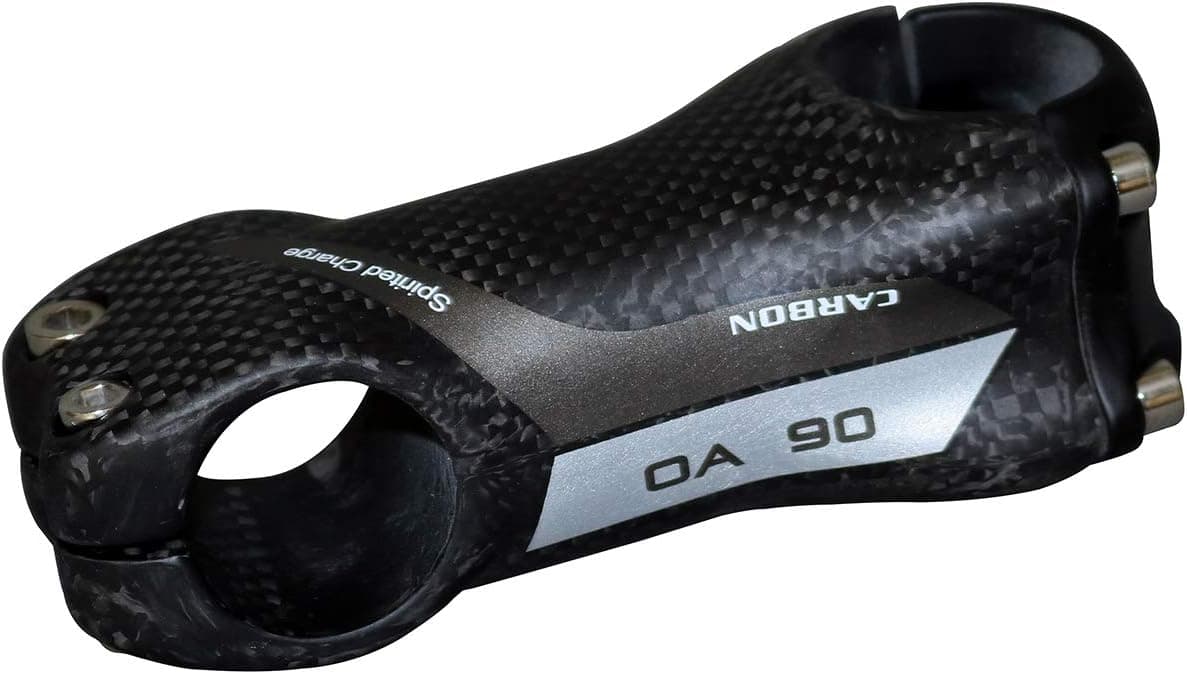 FLYAN 31.8 Stem - Carbon Stem Bicycle Stem Carbon Fiber Handlebar Stem 31.8×80 mm Road Bike Stem MTB Stem Black Matte 6 Degrees Stems - 1 Pcs