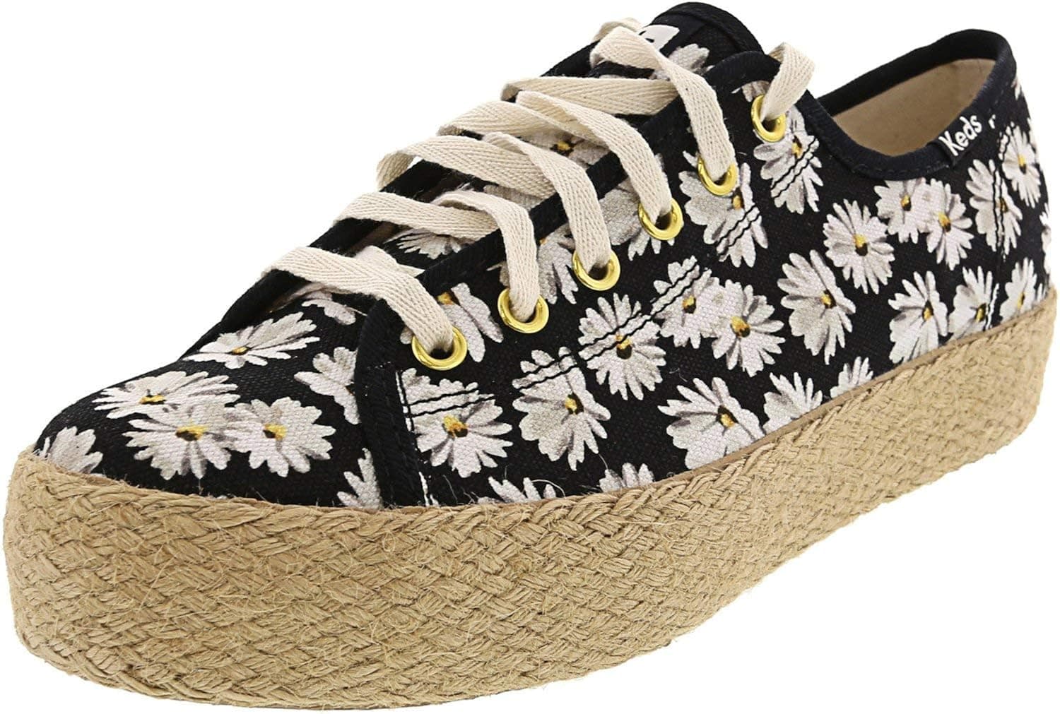 Keds Triple Kick Daisy Black Twill 7