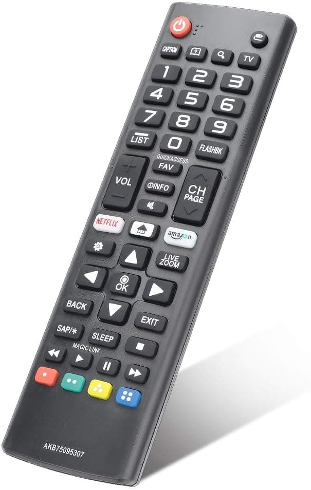 Gvirtue AKB75095307 Universal Remote Control Compatible for All LG TV Remote All LG LED OLED LCD UHD HDTV Plasma Magic Webos 3D 4K UHD HDR NanoCell Smart TV Models