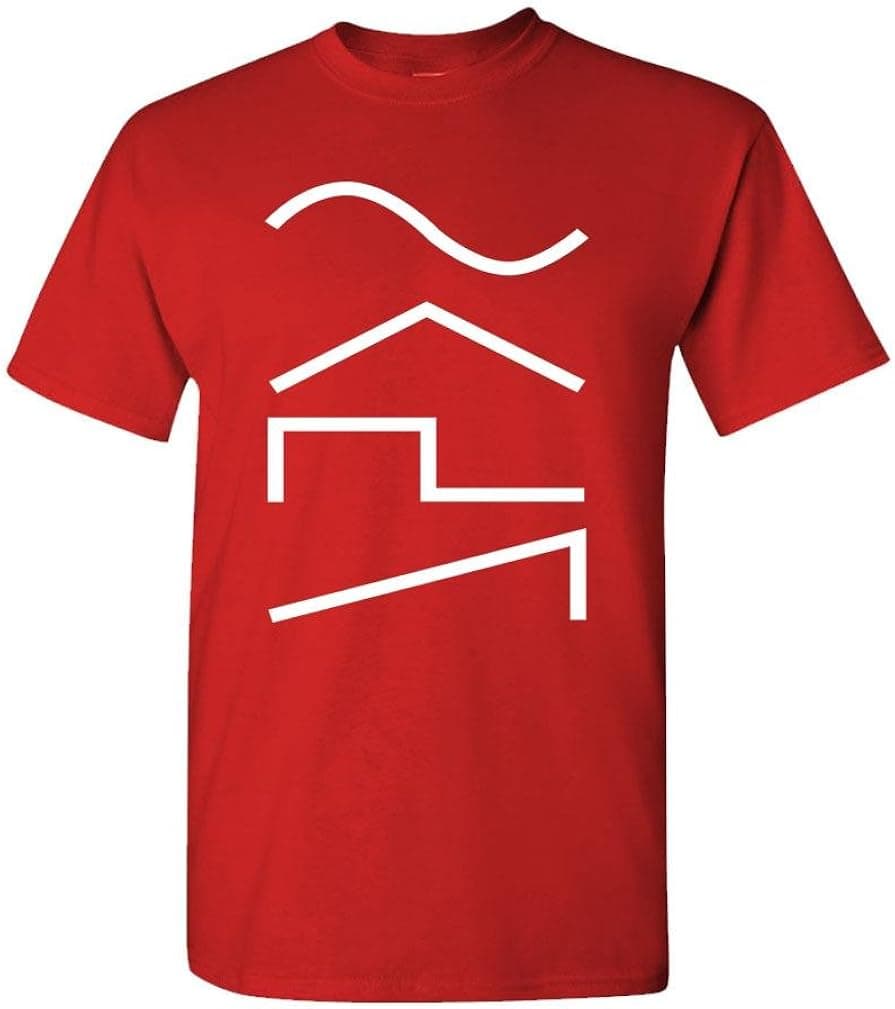 Synth Waves - Techno Electronic Music Tee Shirt T-Shirt, 2XL, Red