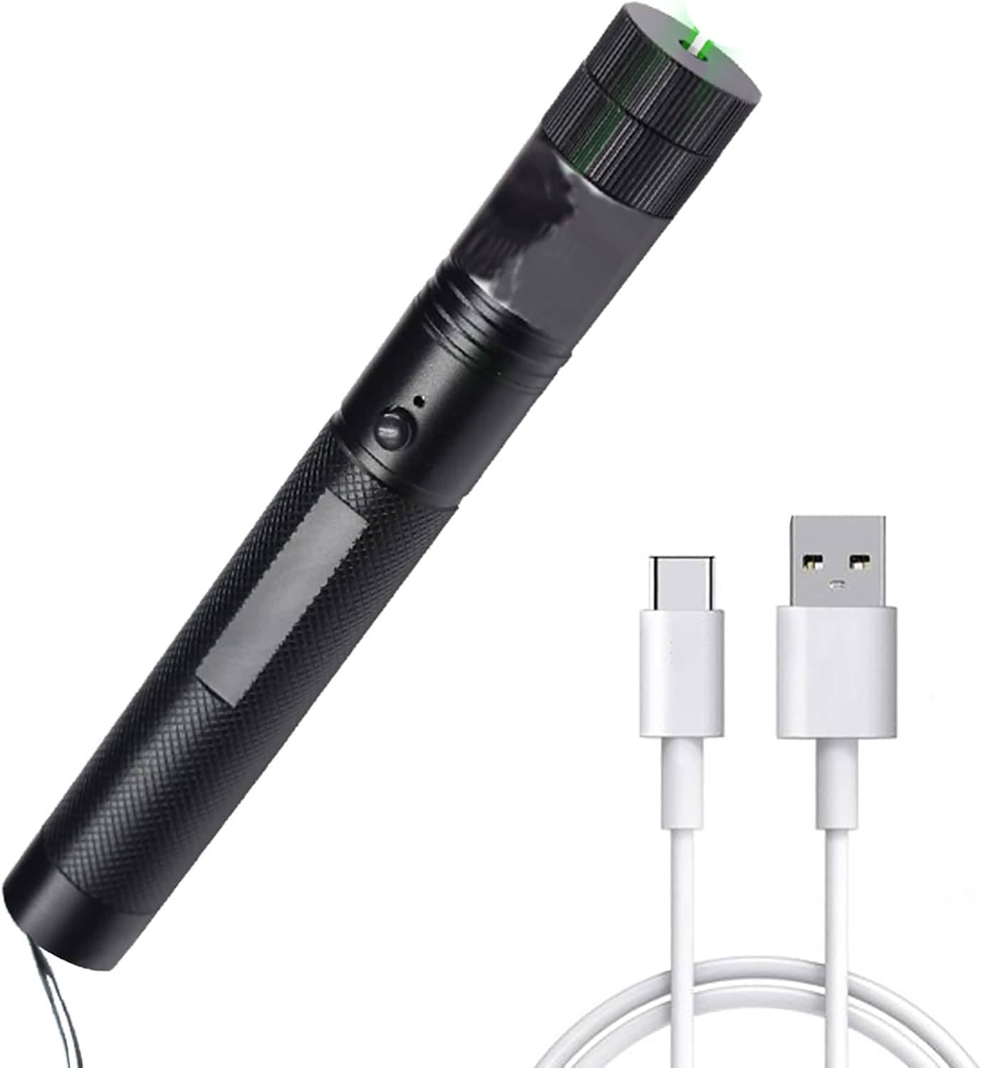 JALII LED Flashlight with USB Charging, for Night Astronomy Outdoor Camping and Hiking