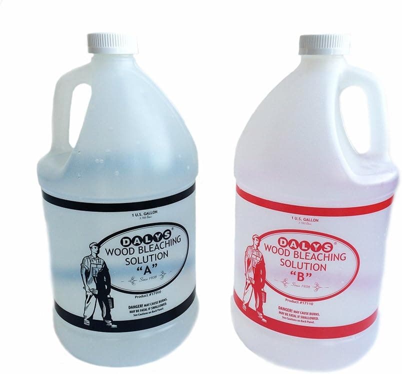 Daly's 2 Part Wood Bleach Solution Kit Containing Solution A and B, 1 Gallon Each