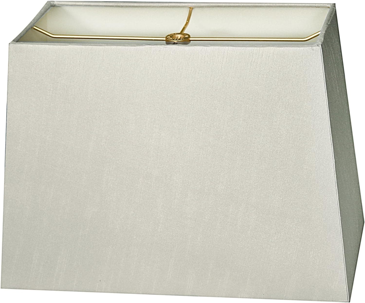 Royal Designs, Inc. Modern Rectangle Hardback Lampshade, HB-613-18GR, Gray, (8 x 16) x (10 x 18) x 12