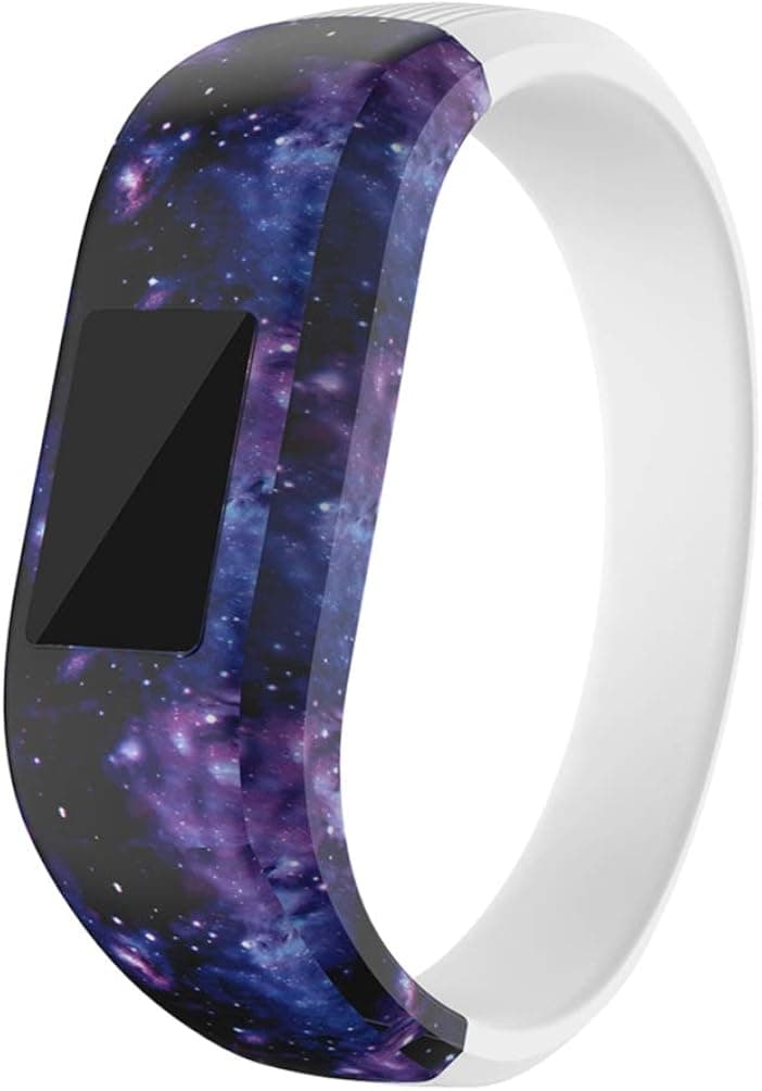 Saufly Compatible with Garmin Kids Vivofit JR 2/3/JR Bands, Soft Silicone Printing Pattern Replacement Band Sport Strap Wirst Bracelet for Kids Boys Girls