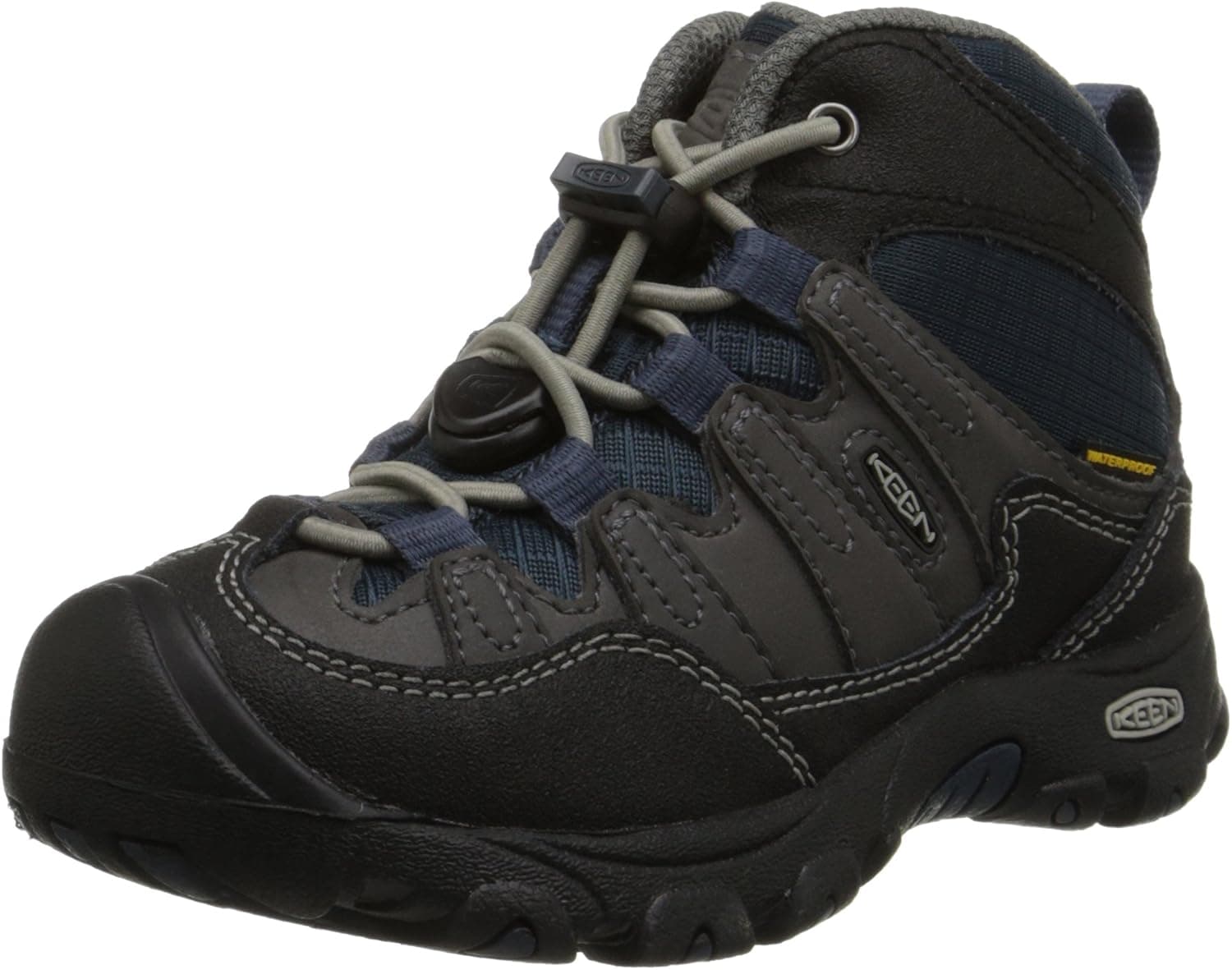KEEN Pagosa Mid WP Hiking Shoe (Toddler/Little Kid), Magnet/Midnight Navy, 8 M US Toddler