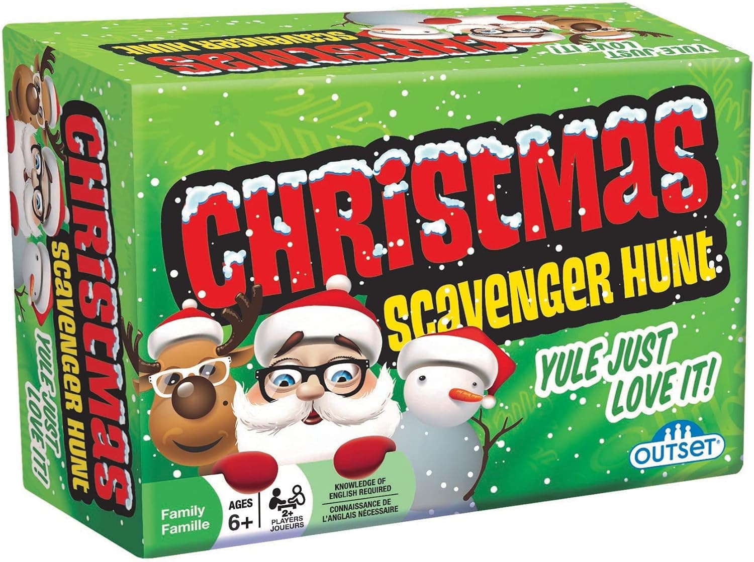 Christmas Scavenger Hunt - Party Game - Ages 6+ - Indoor and Outdoor Scavenger Hunt Game to Play Rain or Shine - For 2 or More Players Individually or Team Play