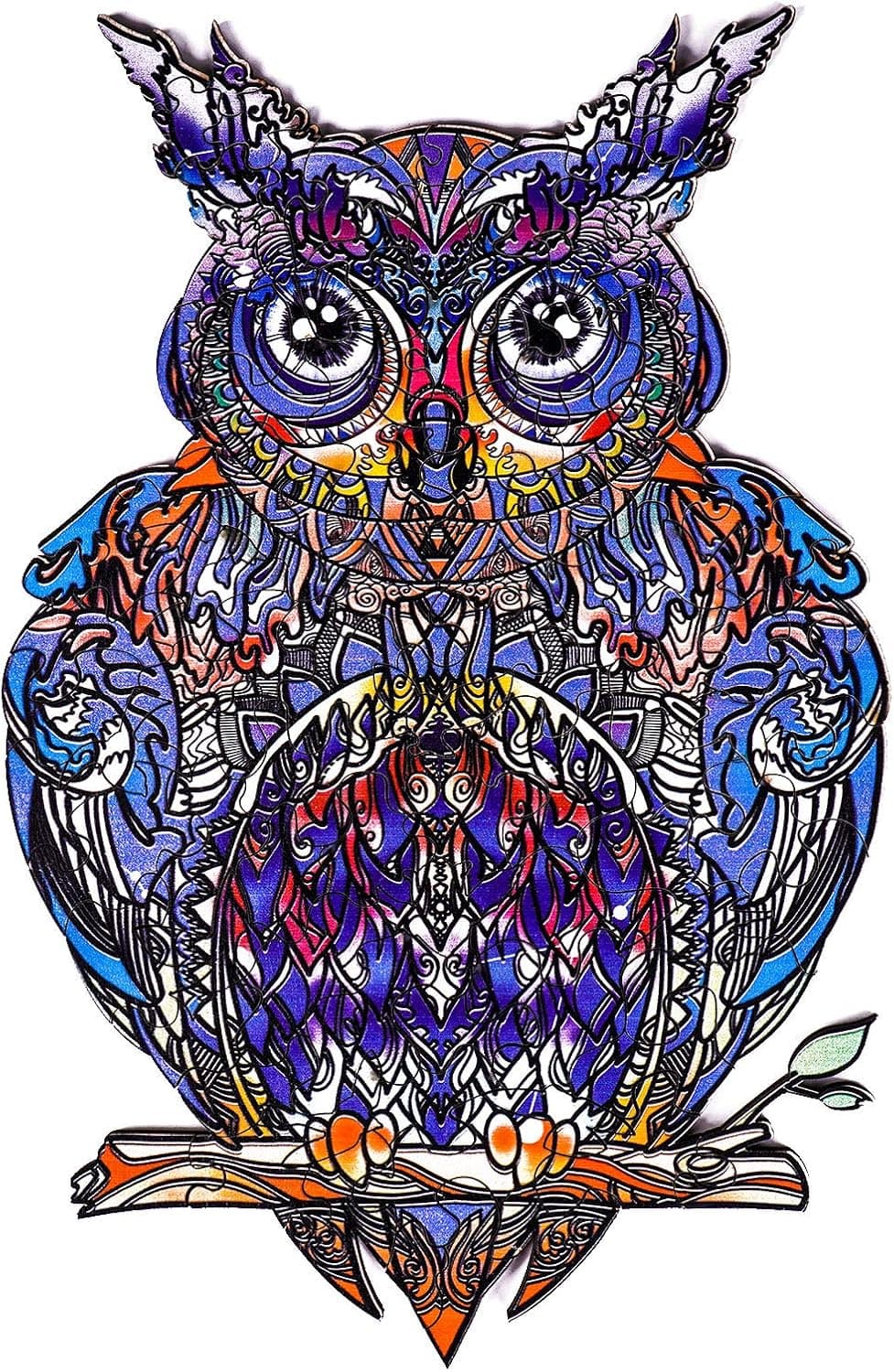 2023 Wooden Puzzle Hard Jigsaw Puzzles for Adults,Unique Shape Jigsaw Pieces Owl Decor Gifts,Difficult Puzzles,Hardest Puzzle in The World,6.7 х 9.9 in, 102 Pieces, Small