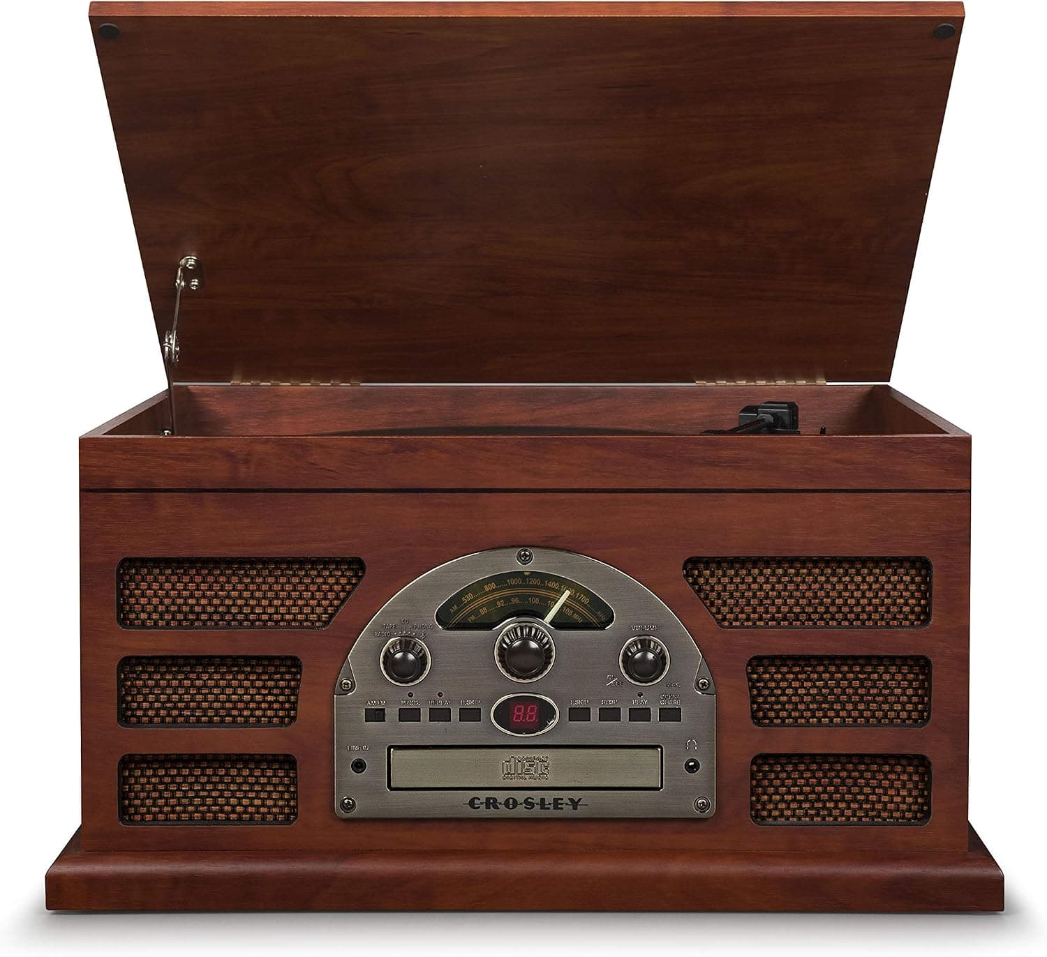 Rochester 5-in-1 Entertainment Center with Bluetooth - Paprika