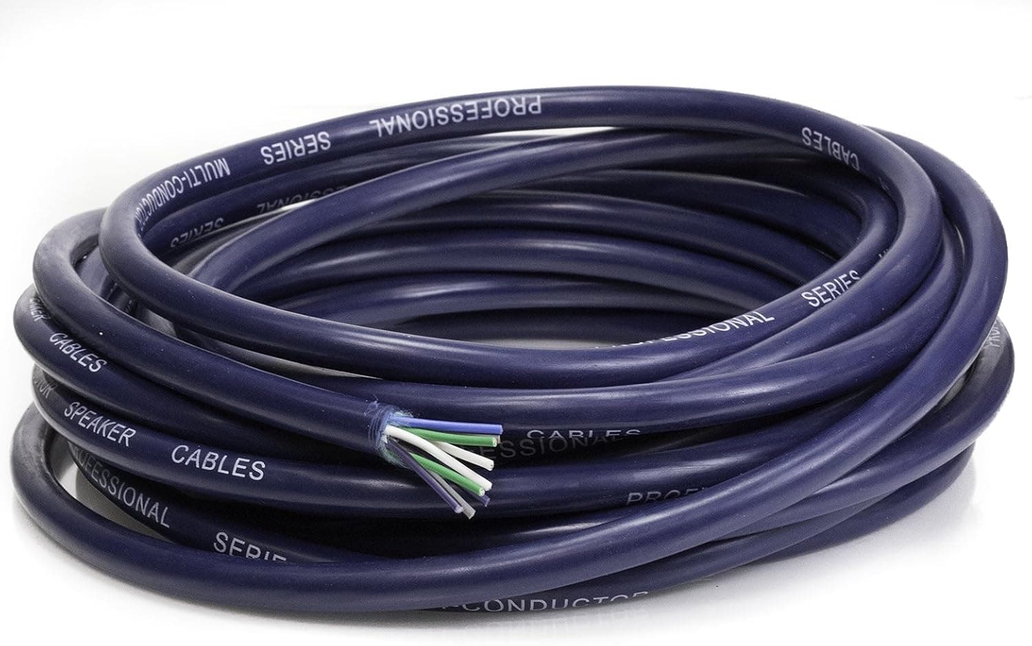 VOODOO 18 AWG Gauge 9 Conductor Speed Blue Wire Speaker Trailer Copper Stranded (5 FT)