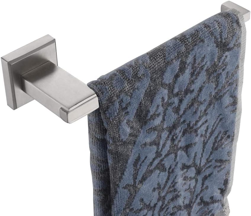 JQK Hand Towel Bar, Stainless Steel Towel Ring Holder for Bathroom, Brushed Finish Wall Mount, TR200-BN