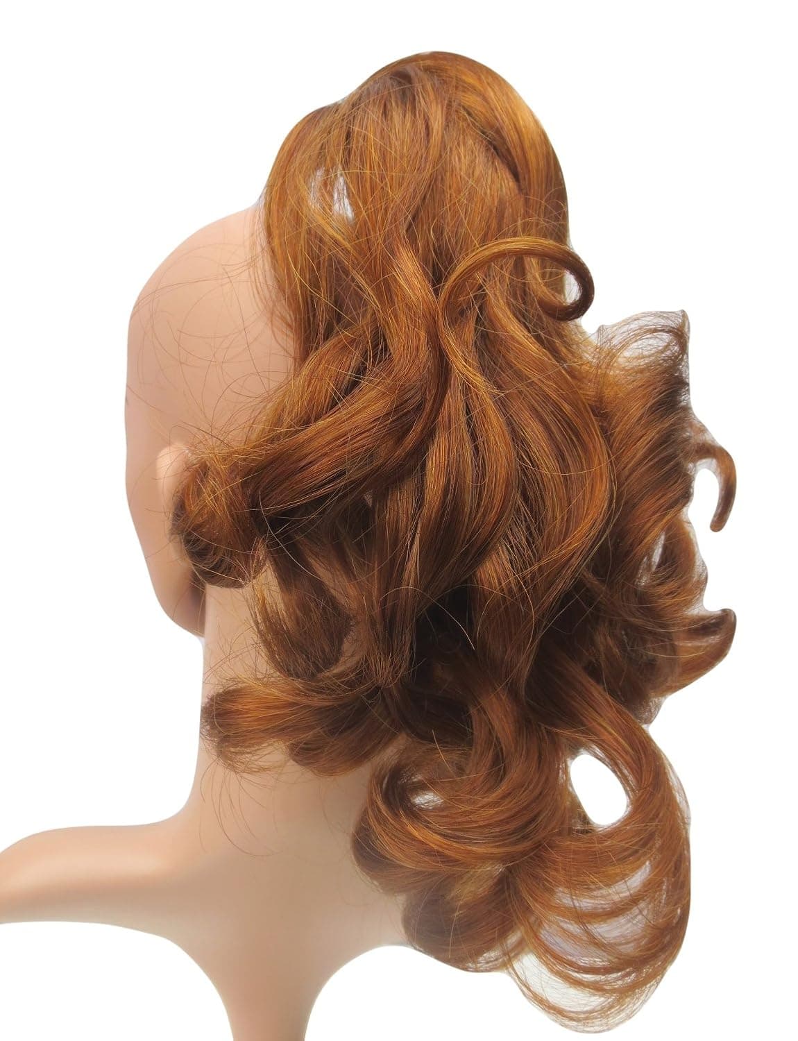Sweet Short Curly Pony Tail Hair Extension, (Claw Grip) (11 Ginger Honey) Synthetic