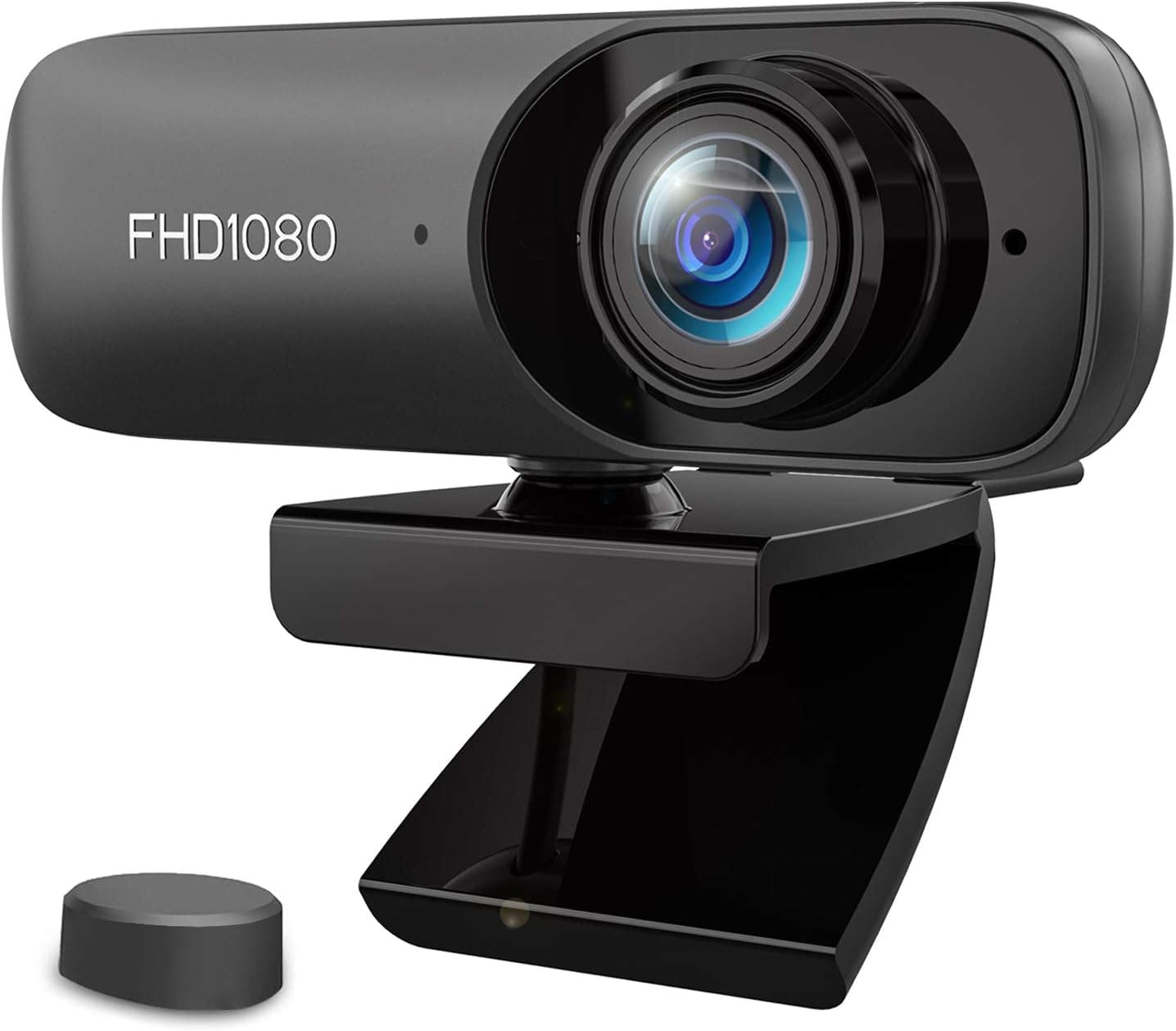 Mrkyy 1080P Webcam, Full HD PC Webcam with Microphone Mini Computer Camera Built-in Microphone, USB 2.0 Web Camera for Live Streaming, Conference, Online Classes, Video Calling and Recording