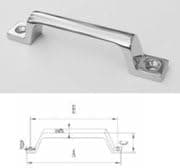 Marine Grade Heavy Duty Stainless Steel Grab Handle with Two Holes - Small - 5"