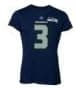 Majestic Russell Wilson Seattle Seahawks Women's Fair Catch Navy Name and Number T-shirt XX-Large