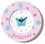 Pink Princess Wall Clock