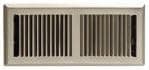 American Metal Products RU412SPCSNR 4-Inch by 12-Inch Satin Nickel Plated Floor Diffuser