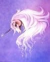Impact Posters Gallery Mythical Unicorn Lavender Mist Sue Dawe Fantasy Wall decor Picture Art Print (8x10)