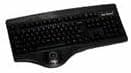 104KEY USB Trackball Keyboard Black