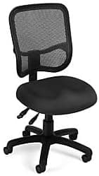 OFM, Black Comfort Mesh Office Chair With Lumbar Support, Adjustable Back & Seat Height, 250lb Max Weight With Wheels for Computer/Desk, Mid Back