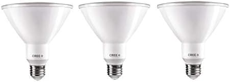 CREE 120W Equivalent Bright White (3000K) PAR38 Dimmable Exceptional Light Quality LED 40 Degree Flood Light 3 Pack