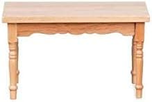 Dollhouse Oak Rectangle Kitchen Table