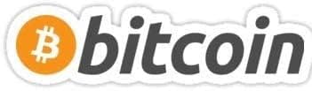 2pcs - Bitcoin - Symbol 4inch Cryptocurrency Digital Decal Sticker for Use On Laptop, Helmet, Car, Truck, Motorcycle, Windows, Bumper, and Wall/Door Decal