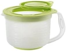 Tupperware Prep Essentials Mix N Store Plus Pitcher with Green Accents
