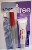 Maybelline Superstay Lipcolor # 725 flame - With FREE superway Lipcolor Remover