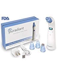 USA PURADIANT Blackhead Vacuum I Pore Vacuum I Suction Removal | Extractor Cleanser | Electric Facial System | USB - Plug Rechargeable