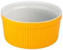 BIA Cordon Bleu 4-1/2-Ounce Ramekin, 2 Tone, Marigold Yellow, Set of 4