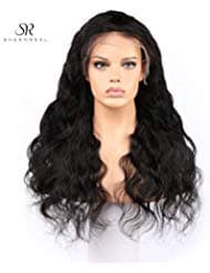 Body Wave Lace Front Wigs Human Hair 180% Density Glueless Brazilian Remy Wavy Human Hair Wigs Pre Plucked Natural Hairline Wigs for Women (14 Inch)- Sheenreal Hair