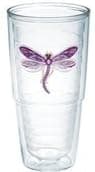 Tervis Tumbler Shimmer Layered Purple Dragonfly 24oz