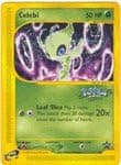 Celebi Pokemon Black Star Promo Card # 50 From the Pokémon 4 Ever Movie