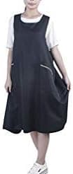 Frcolor Salon Apron Black Hair Cutting Apron Professional Hairdressing Barber Smock with Pockets