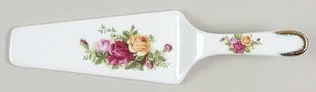 Royal Albert Old Country Roses Solid Ceramic Pie/Cake Server, Fine China Dinnerware