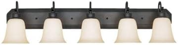 Designers Oil Rubbed Bronze Five Light Up Lighting Bathroom Fixture