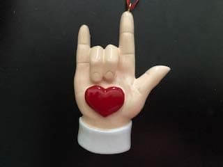 Rudolph and Me Sign Language Ornament