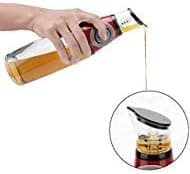 Oil Dispenser Bottle Oil and Vinegar Glass Dispenser with Measuring Oil Pourer for Kitchen 17 Oz / 500ML