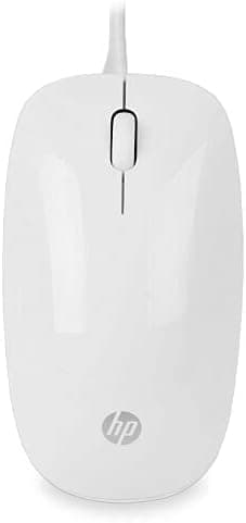HP Merapi Wired USB Optical Mouse White 853239-001 FFSUT0A
