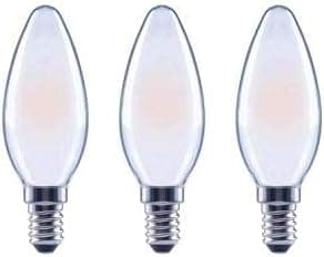 EcoSmart 40-Watt Equivalent B11 Candle Dimmable Energy Star Frosted Glass Filament Vintage LED Light Bulb Daylight (3-Pack)