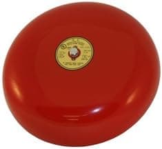 Red Fire Alarm Bell 10" 24 Volt DC